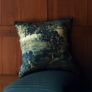Funda de cojín vintage Tapestry Garden