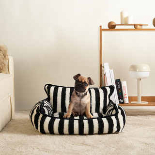 Cama para mascotas de rayas Wash 'n' Wag