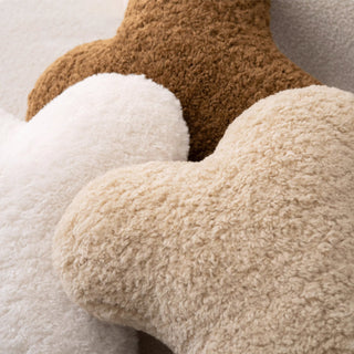 Almohada de felpa con forma de hueso de perro en tela suave hipoalergénica, perfecta para los amantes de las mascotas
