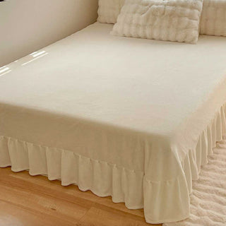 Juego de sábanas Puffy Comfort de piel sintética de conejo engrosada