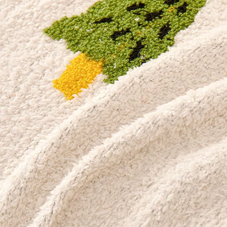 Funda de sofá con estampado de árbol de Navidad, festiva, acogedora y elegante, decoración navideña para tu sala de estar