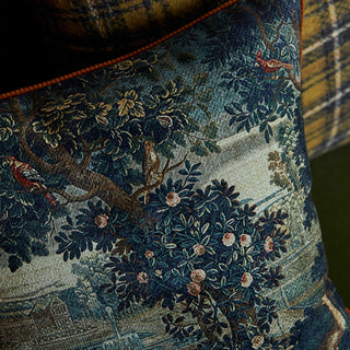 Funda de cojín vintage Tapestry Garden