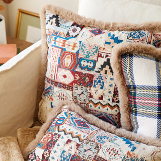 Funda de cojín Boho Patchwork