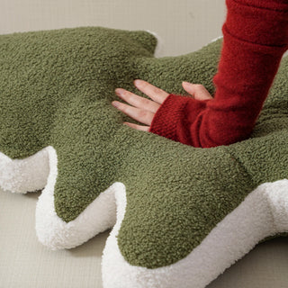 Almohada de árbol de Navidad perfecta para decoración verde navideña, diseño acogedor y divertido