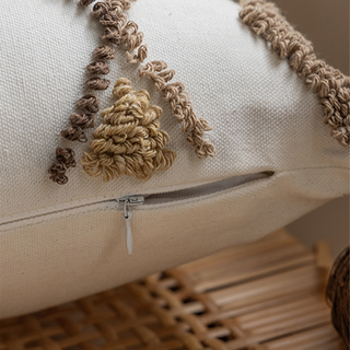 Funda de almohada lumbar Boho Tassels