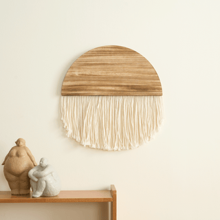 Tapiz de Pared Tejido de Madera